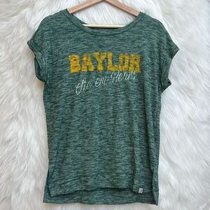 Colosseum Green and Gold Baylor Short Sleeve Tee